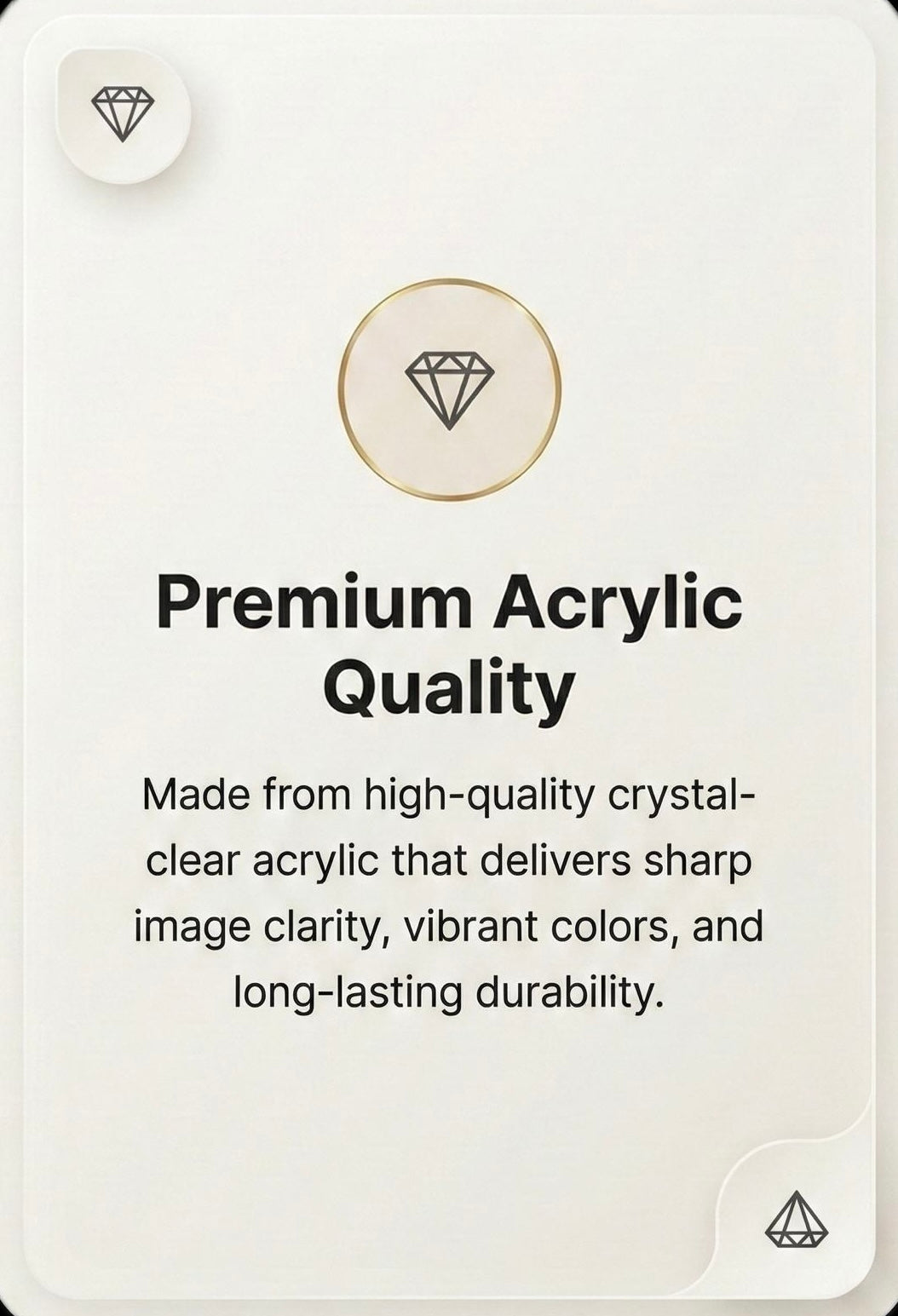 Premium Acrylic Quality