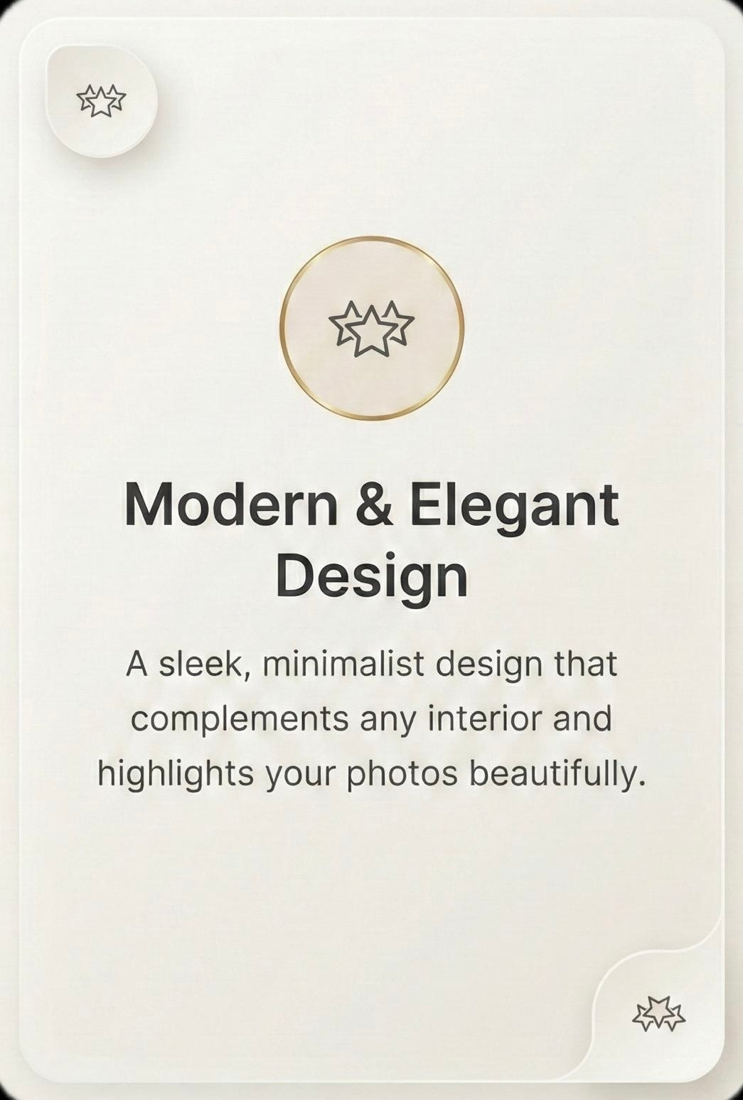 Modern & Elegant Design